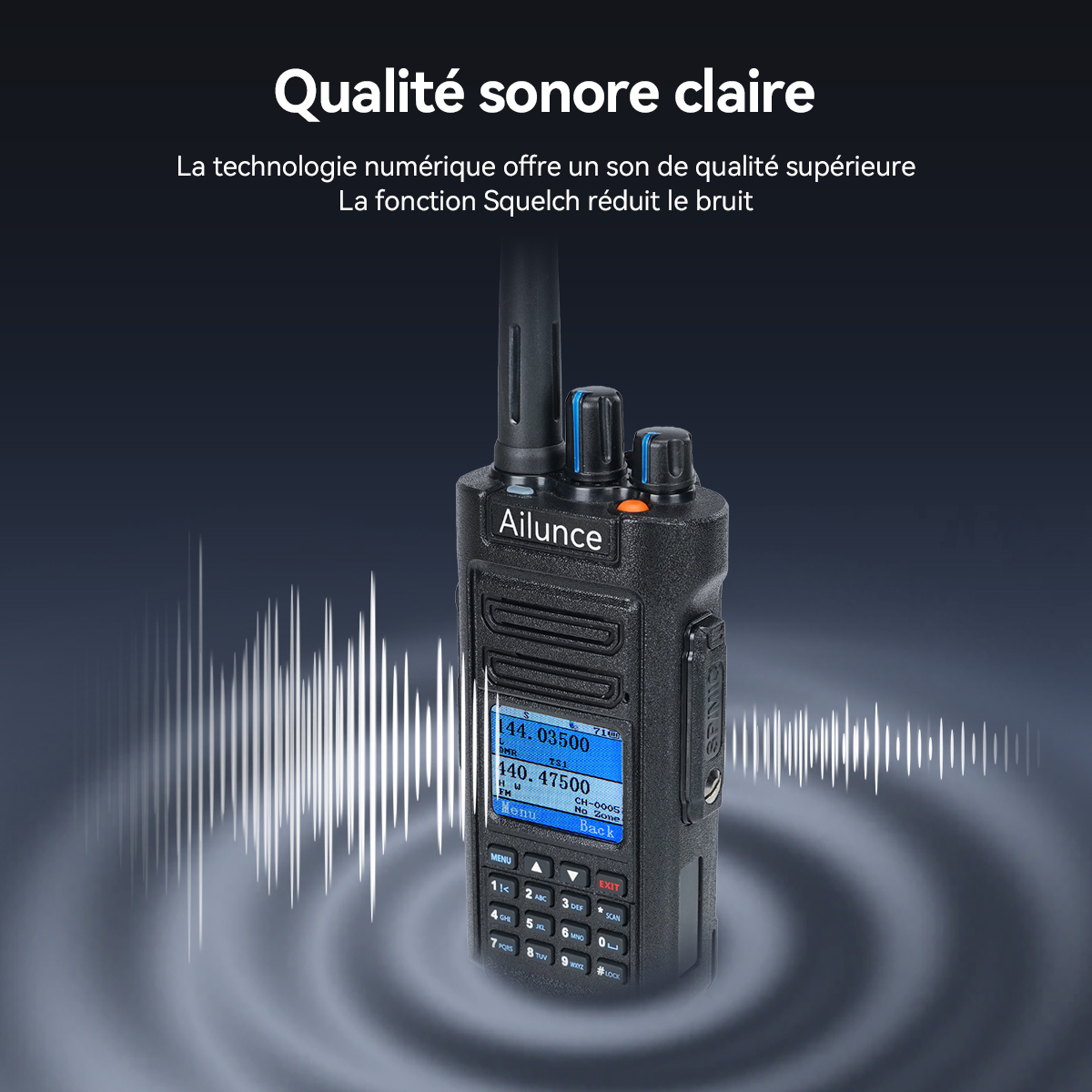 Radio DMR double bande GPS Ailunce HD2 10 W IP67