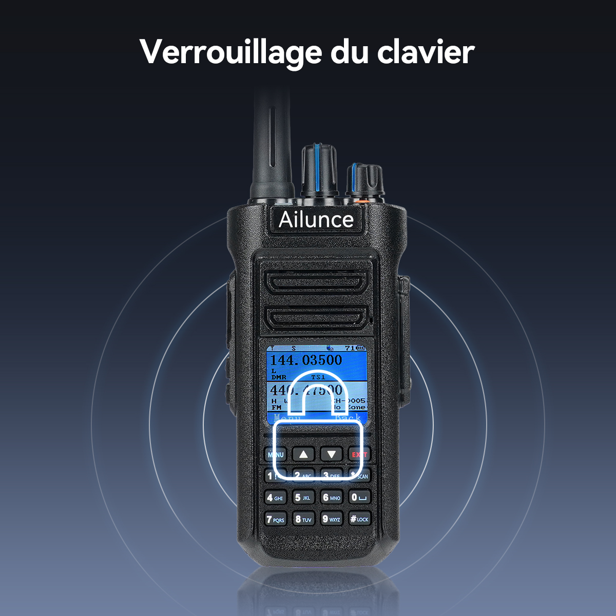 Radio DMR double bande GPS Ailunce HD2 10 W IP67
