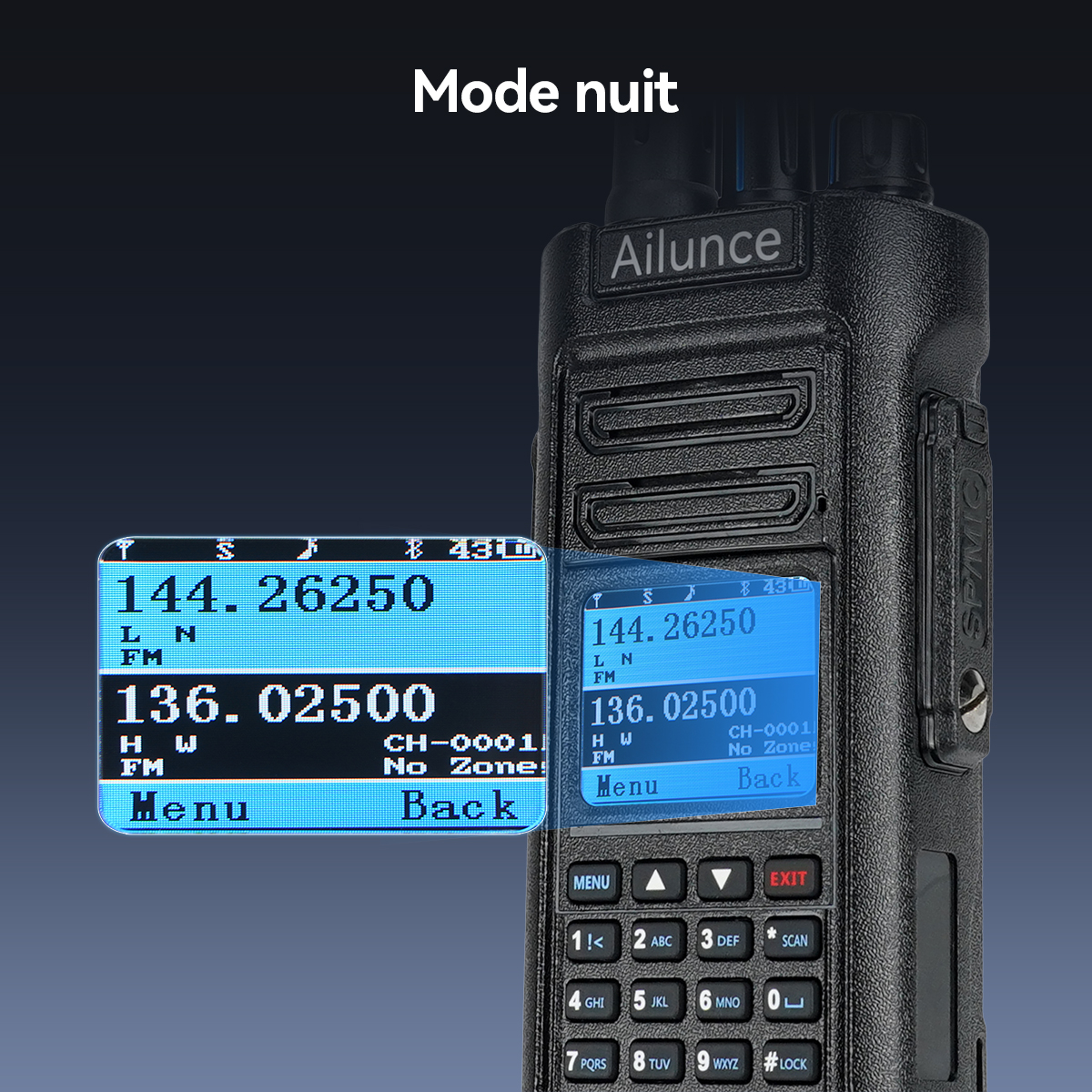 Radio DMR double bande GPS Ailunce HD2 10 W IP67