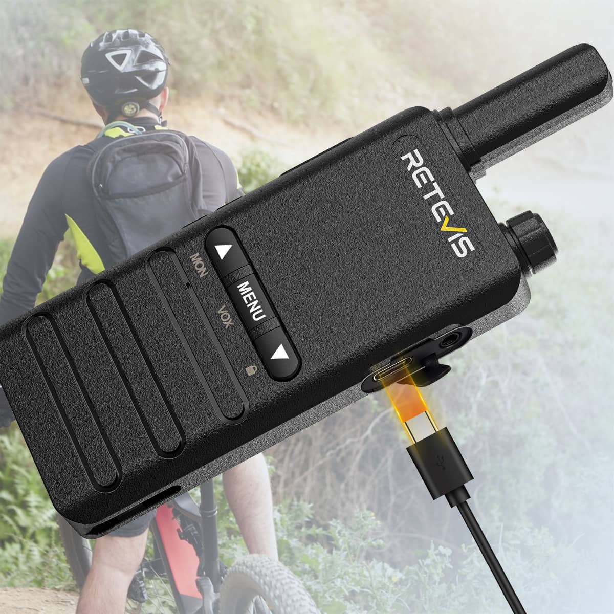 Retevis B63B PMR446 Radio Bidirectionnelle Professionnelle Ultra-mince (2 packs)