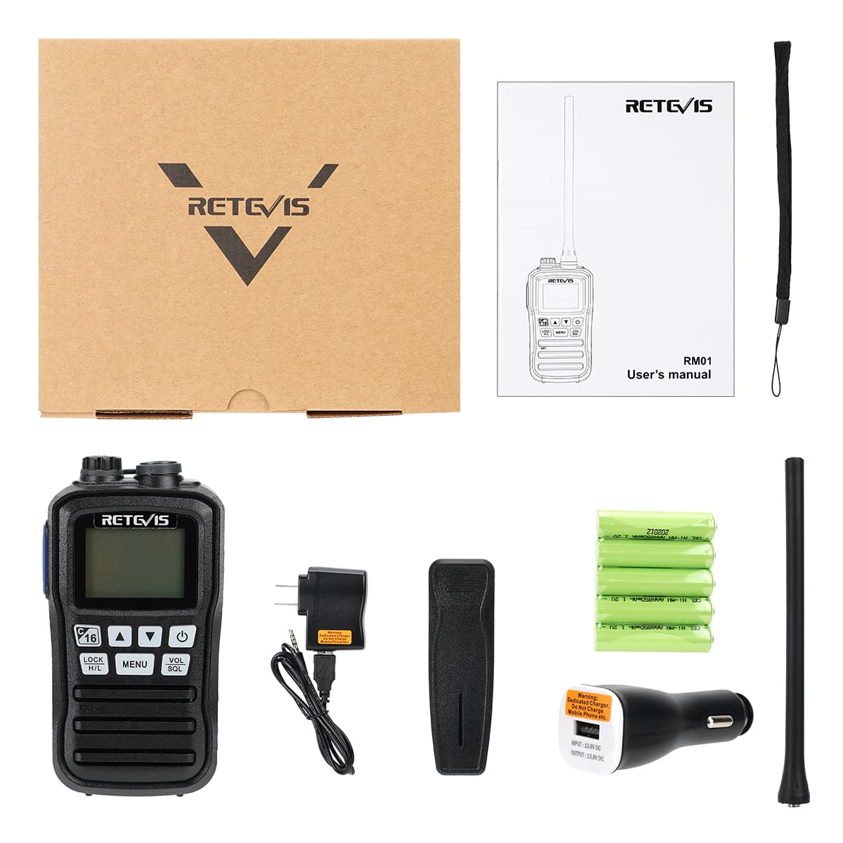 Retevis RM01 Marine Radio, IP67 Étanche Talkie Walkie Marine VHF