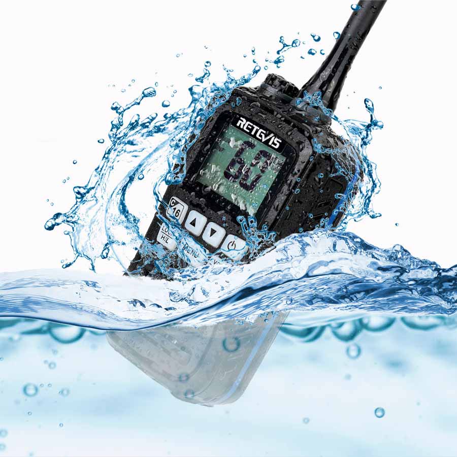 Retevis RM01 Marine Radio, IP67 Étanche Talkie Walkie Marine VHF