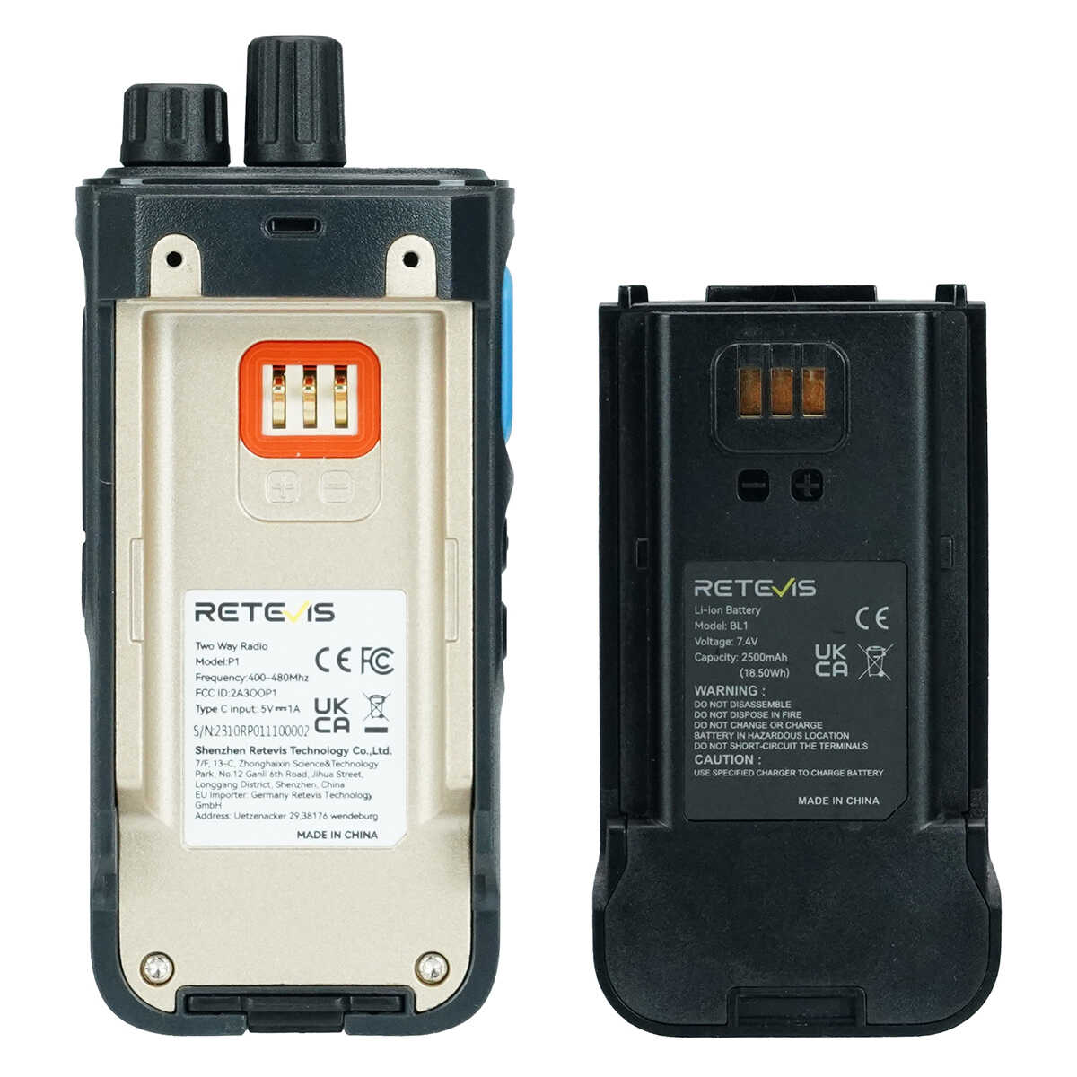 Retevis P1 Long Range DMR Superheterodyne Two-Way Radio