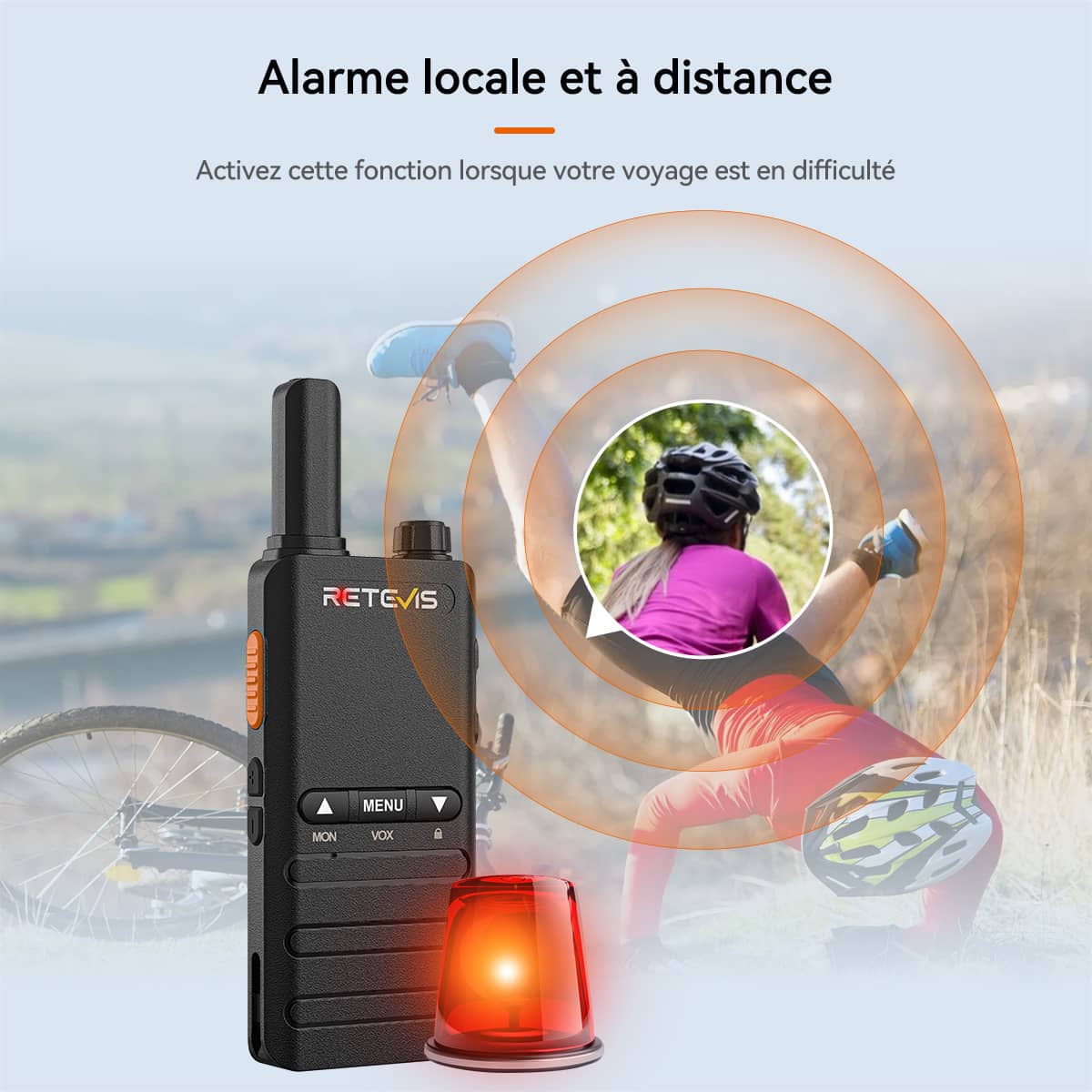 Retevis B63B PMR446 Radio Bidirectionnelle Professionnelle Ultra-mince (2 packs)
