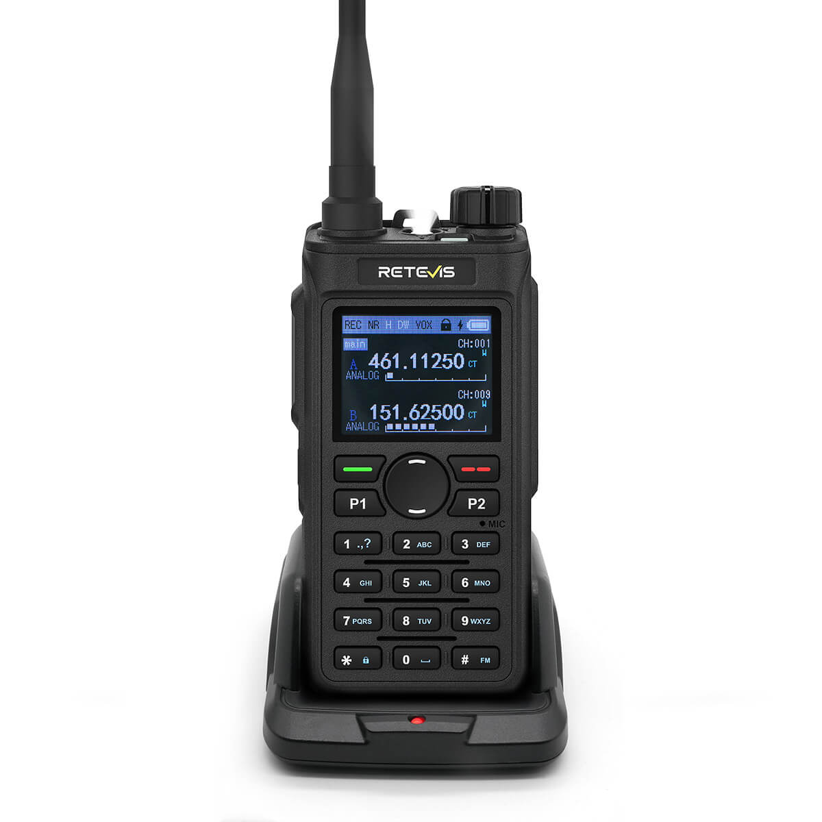 Radio d'affaires Retevis C62 5W longue portée UV double bande AI réduction du bruit