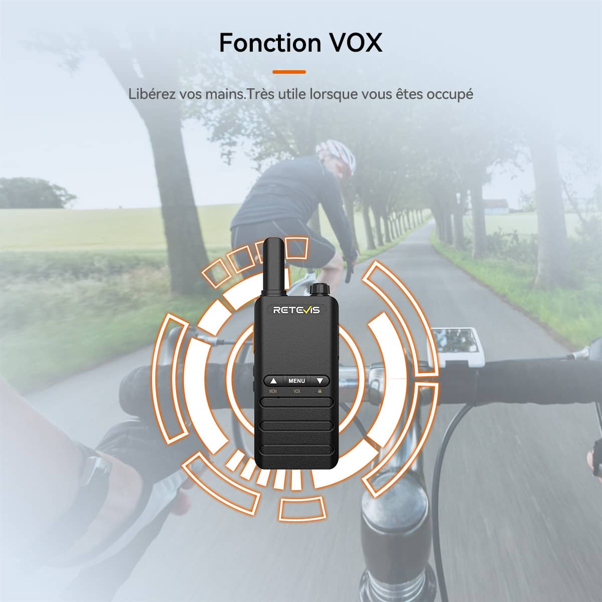 Retevis B63B PMR446 Radio Bidirectionnelle Professionnelle Ultra-mince (2 packs)