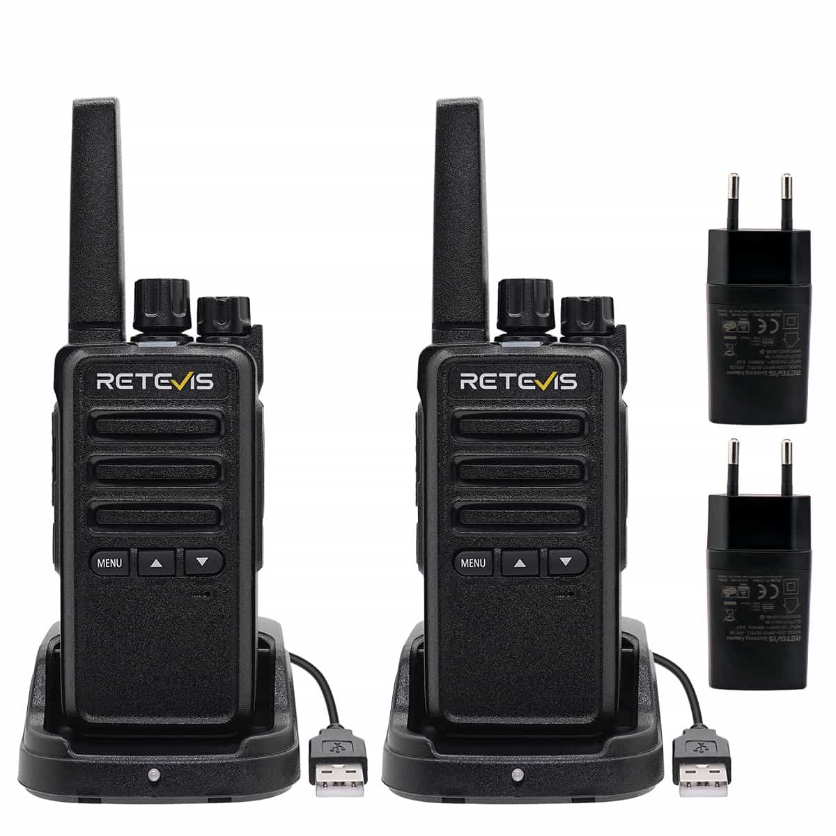Retevis RT668B Radios Bidirectionnelles Professionnelles Retevis PMR446 Lot de 2