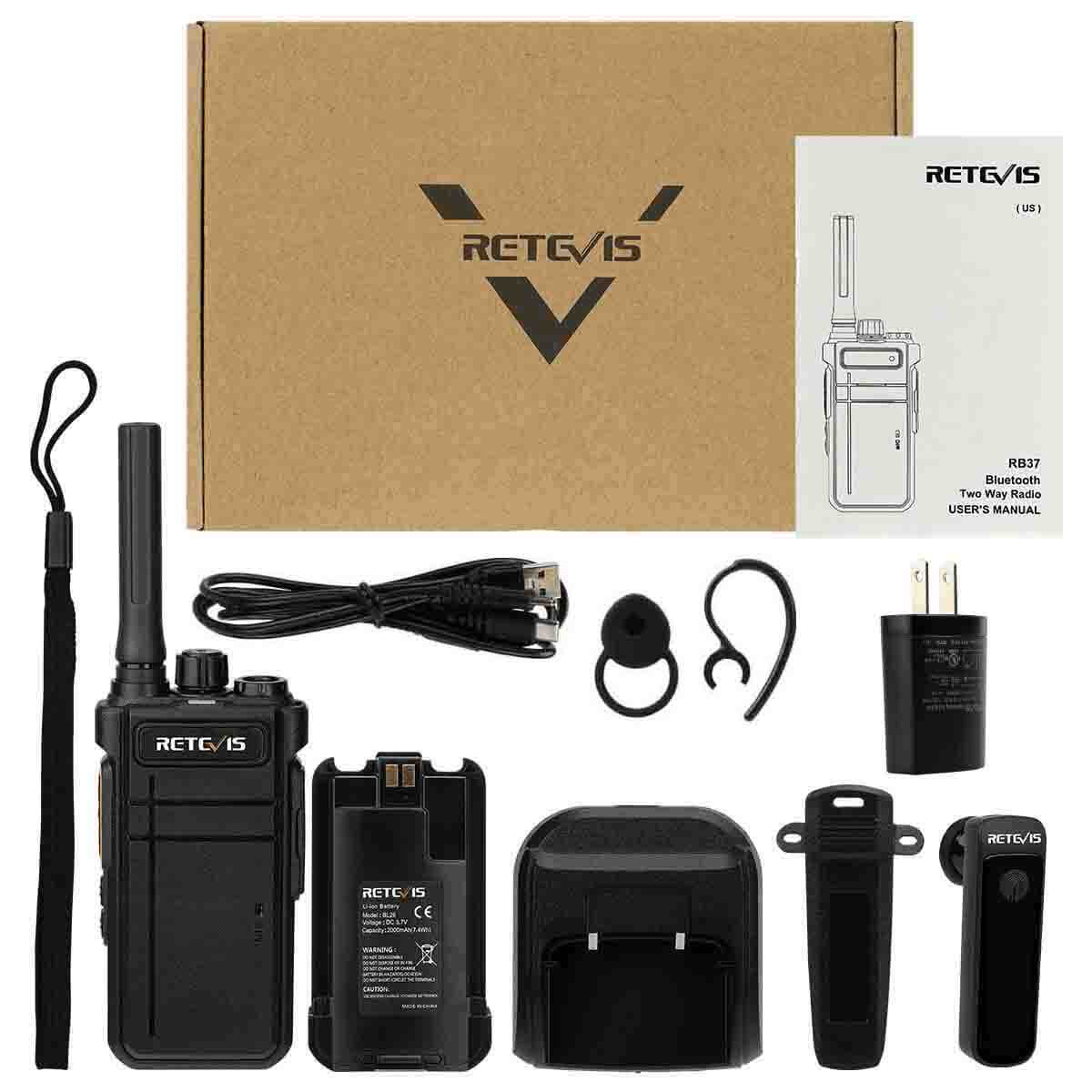 RB637 Talkie-walkie Bluetooth PMR446 intégré avec écouteur