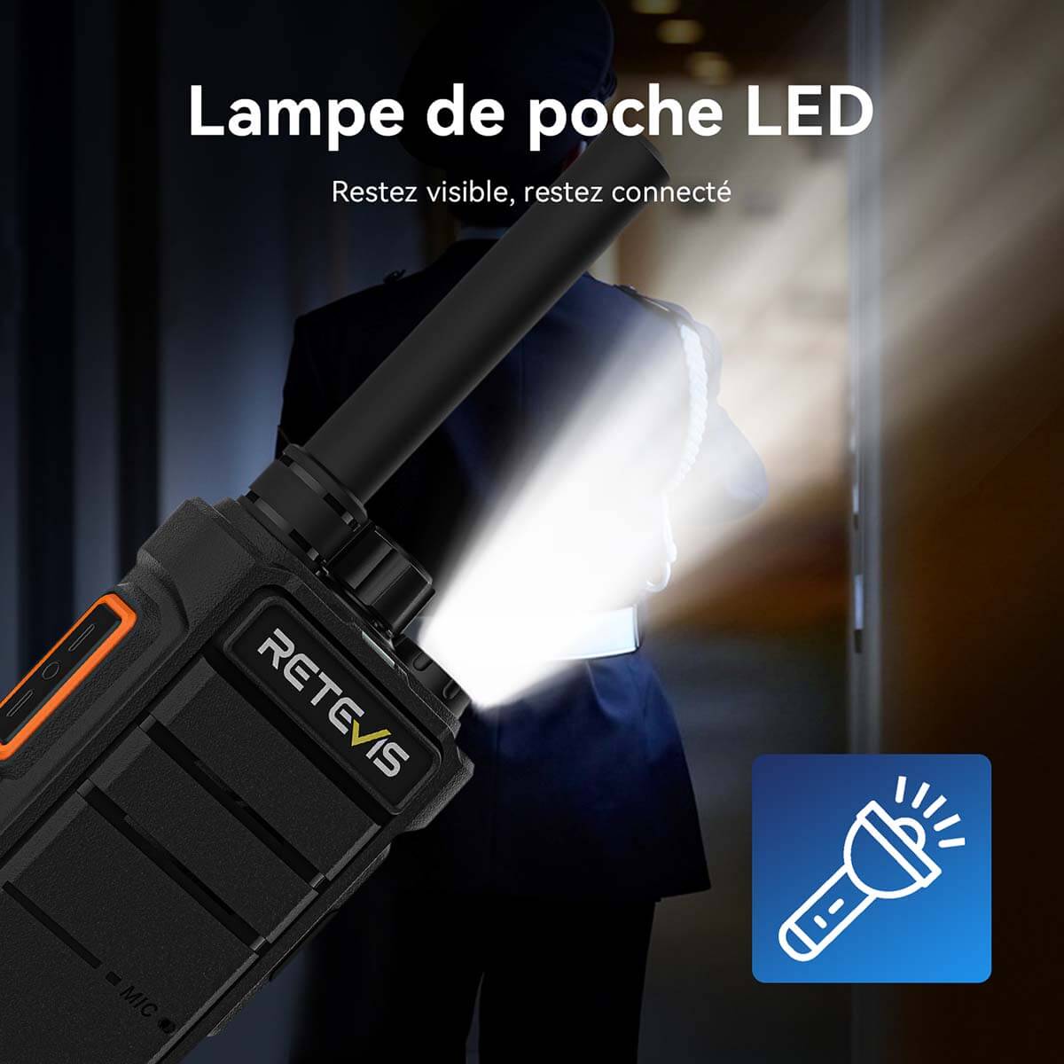 Retevis RB626 Radio UHF 3W 16 Canaux (Pack de 6) + Chargeur Multi-Unités