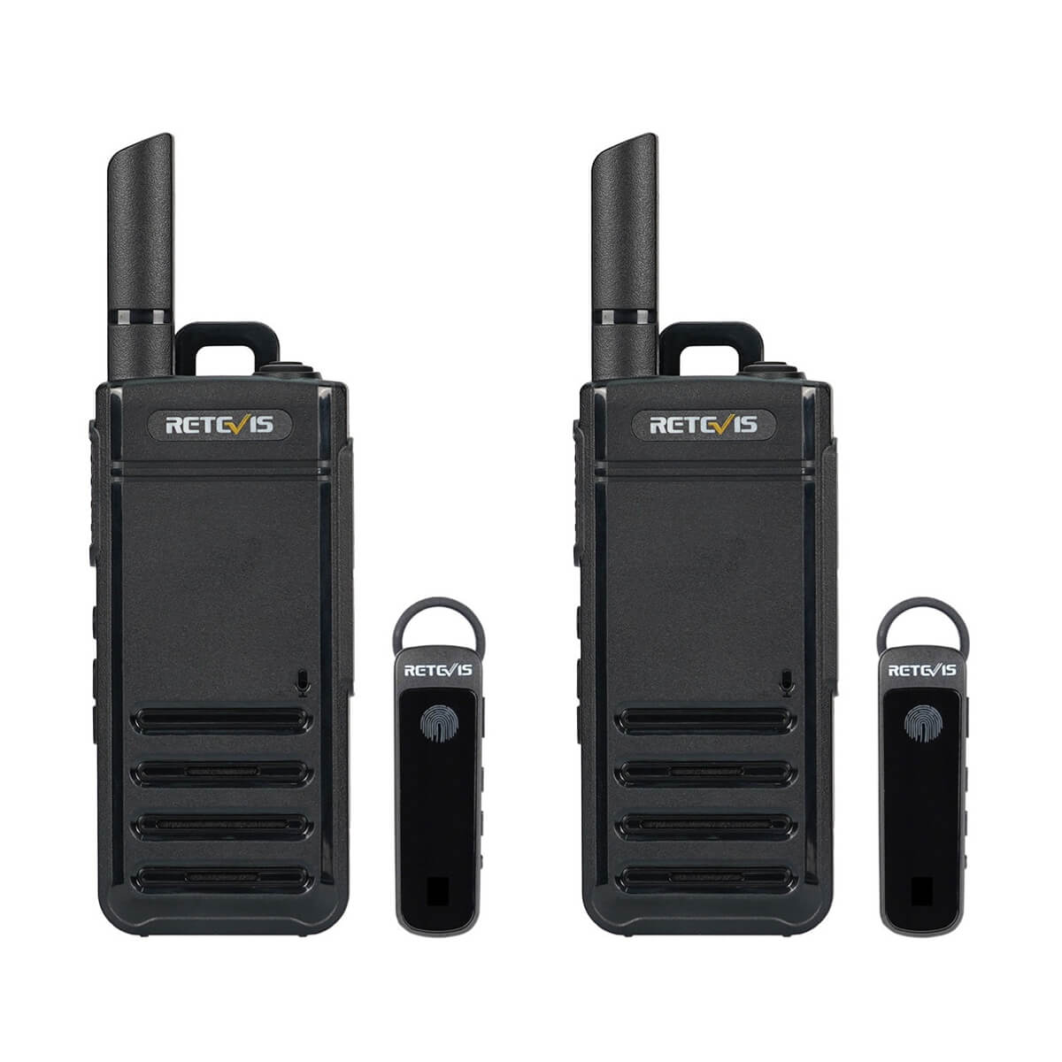 Retevis RB639 Talkie Walkie Professionnel, Bluetooth PMR446 Rechargeable Mini Talkies-Walkies