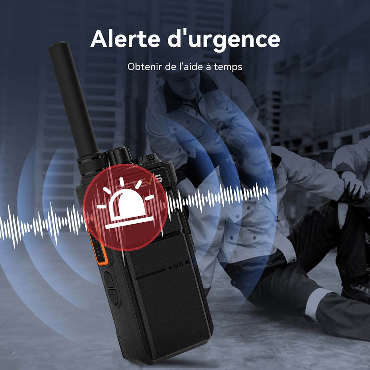 Retevis RB626 Radio UHF 3W 16 Canaux (Pack de 6) + Chargeur Multi-Unités