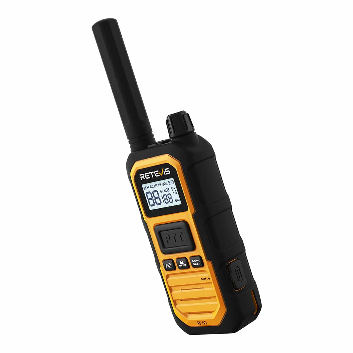 Retevis RB648P UHF 5W Talkie Walkies Bidirectionnelles Robustes Lot de 2