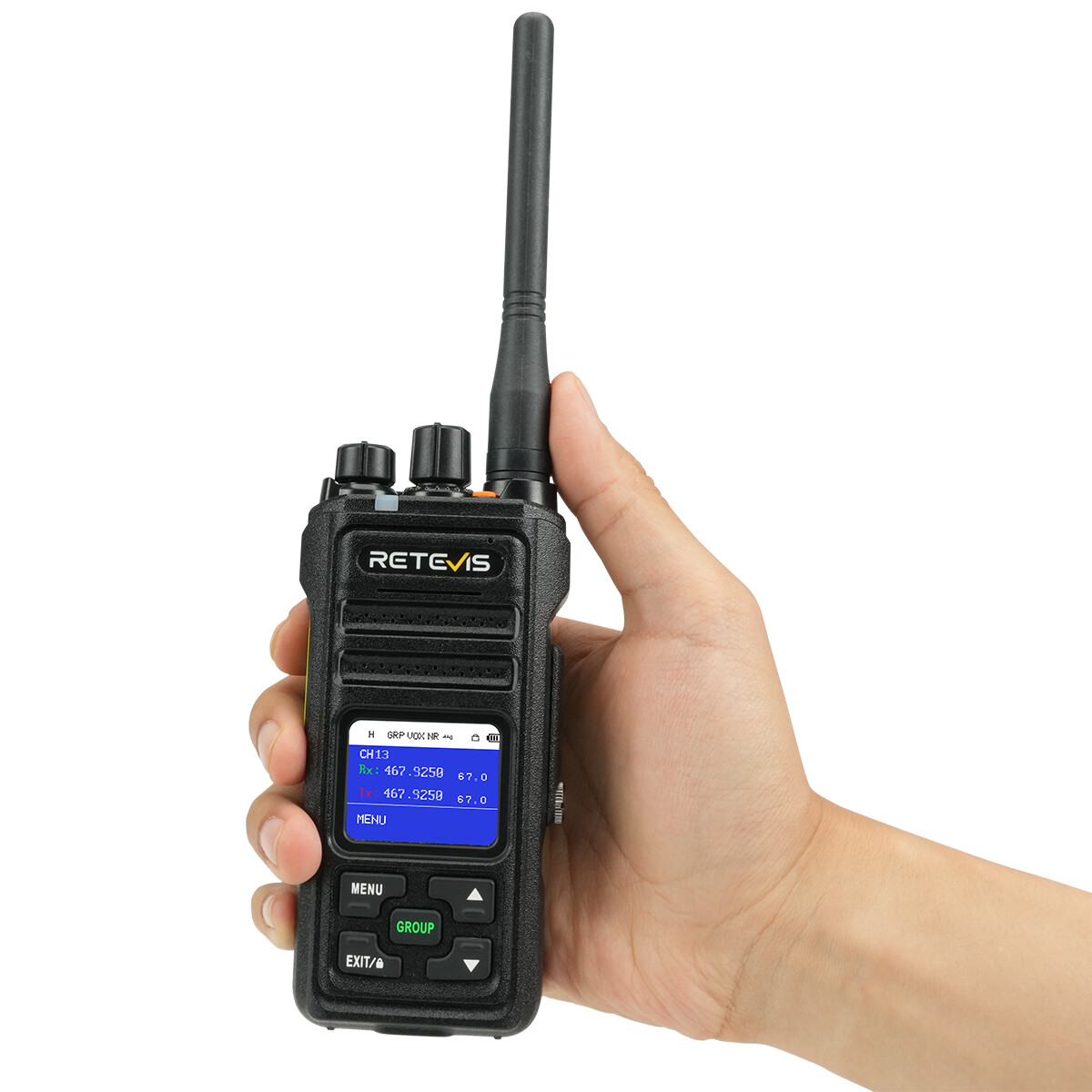 Retevis NR630S Talkie-walkie UHF haute puissance avec suppression du bruit et affichage