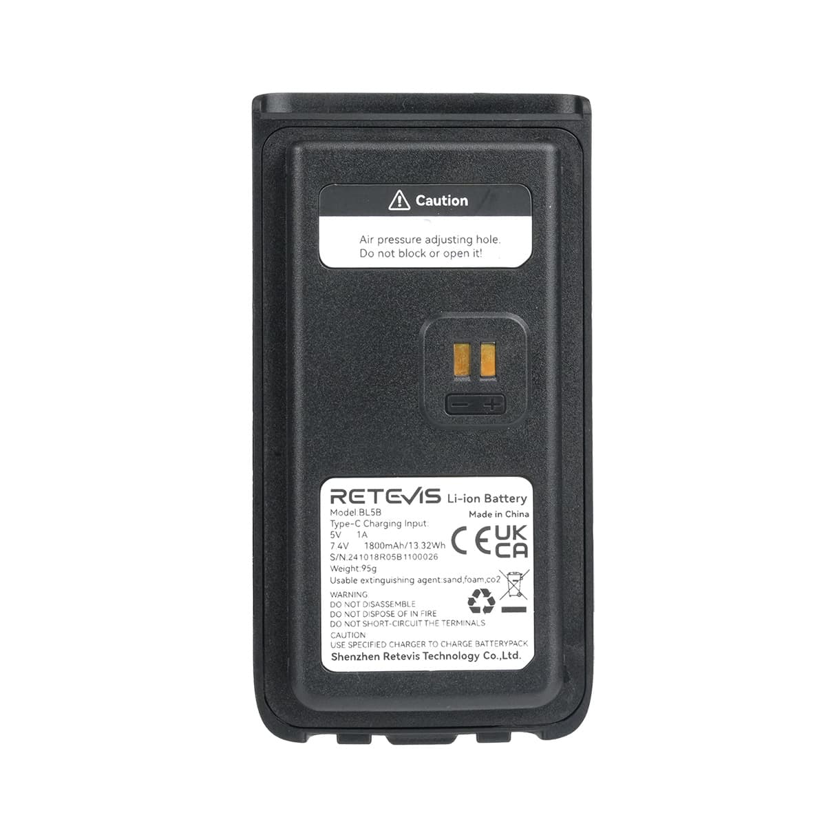 Retevis C65B Radio bidirectionnelle longue portée étanche IP67 UHF